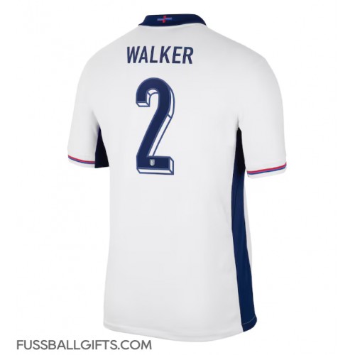 England Kyle Walker #2 Fußballbekleidung Heimtrikot EM 2024 Kurzarm